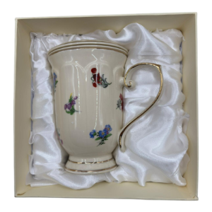 Ecru Kubek z zaparzaczem England Porcelana DUO - Studio Zielarskie