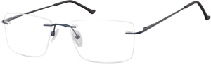 Bezramkowe Okulary oprawki korekcyjne Sunoptic 984C granatowe