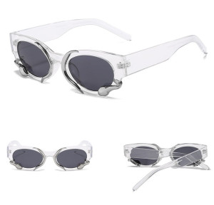 Damskie okulary przeciwsłoneczne z filtrem UV400 transparentne ST-MAX4A