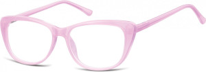 Okulary oprawki korekcyjne Kocie Oczy zerówki Sunoptic CP129C jasno fioletowe