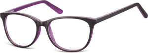 Oprawki okulary zerowki Sunoptic CP152E czarno-fioletowe