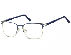 Okulary oprawki optyczne korekcyjne Sunoptic 917A granatowo-srebrne