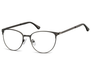 Okulary oprawki korekcyjne kocie oczy zerówki Sunoptic 914C czarny