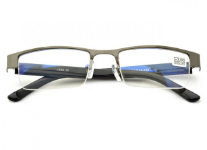 Plusy Okulary do czytania Moc: +2 metalowo-żyłkowe ST308