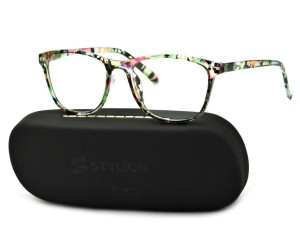Damskie Okulary do Czytania moc: +3 w kwiatki ST312