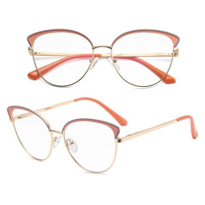 Okulary kocie do komputera damskie z filtrem BLUE Light zerówki Flex 25100F