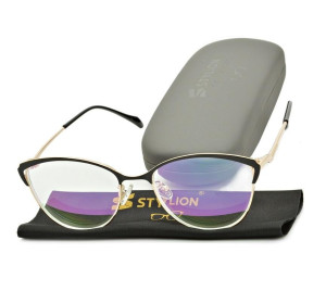 Plusy +2.50 damskie okulary do czytania korekcyjne z antyrefleksem ST317BR