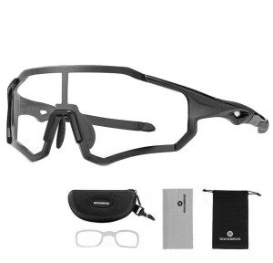 Ochronne okulary sportowe przeciwsłoneczne z fotochromem + ramka ROCKBROS 10181
