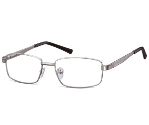 Męskie Oprawki korekcyjne zerówki okulary metalowe 639A szare