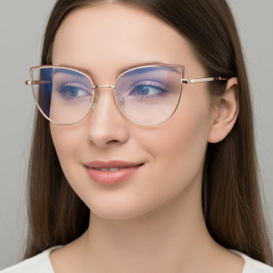 Okulary Damskie Kocie Oczy Zerówki