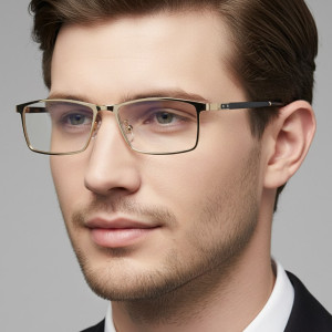 Męskie okulary do komputera BLUE LIGHT zerówki 25119