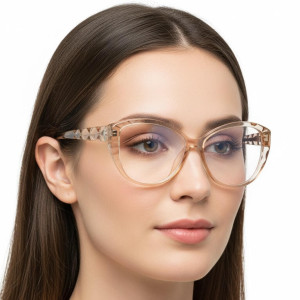 Damskie kocie okulary zerówki do komputera BLF filtr EST-115K-15 Estillo
