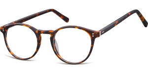 Okrągłe okulary oprawki zerowki korekcyjne Sunoptic AC43A