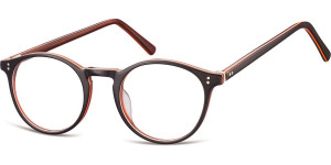 Okrągłe okulary oprawki zerowki korekcyjne Sunoptic AC43D