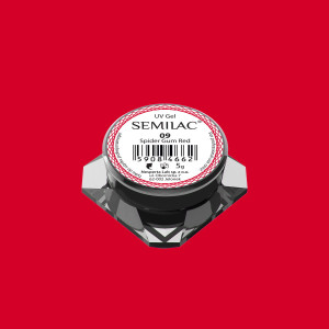 09 Semilac Spider Gum Red