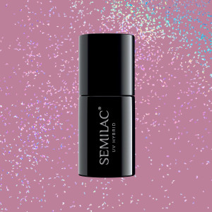 319 Lakier Hybrydowy Semilac Shimmer Dust Pink 7ml