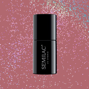 321 Lakier Hybrydowy Semilac Shimmer Dust Caramel 7ml