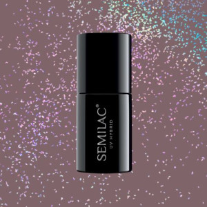 322 Lakier Hybrydowy Semilac Shimmer Dust Brown 7ml