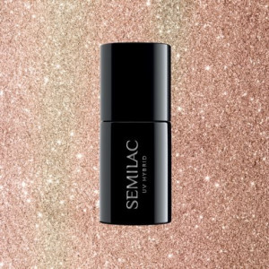 349 Lakier Hybrydowy Semilac Delicate Vanilla Glitter 7ml