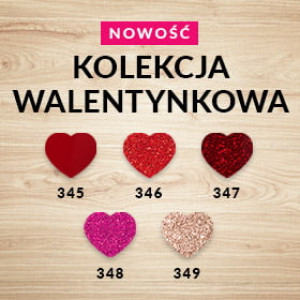 Kolekcja Walentynkowa Semilac (345, 346, 347, 348, 349) - lakiery dostępne również osobno