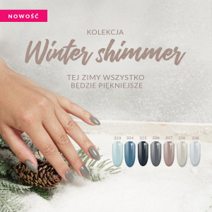 Kolekcja Semilac Winter Shimmer (323, 324, 325, 326, 327, 328, 338) - lakiery dostępne również osobno