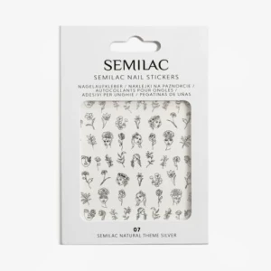 07 Semilac Naklejki Na Paznokcie Natural Theme Silver