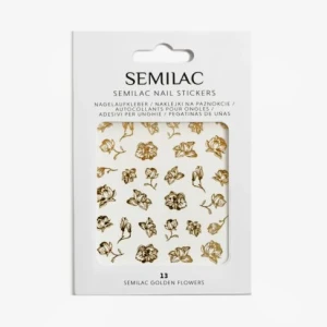 13 Semilac Naklejki Na Paznokcie Golden Flowers