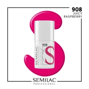 908 Semilac Professional Lakier Hybrydowy Juicy Raspberry 7ml