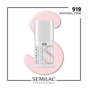 919 Semilac Professional Lakier Hybrydowy Natural Pink 7ml