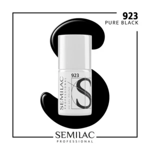 923 Semilac Professional Lakier Hybrydowy Pure Black 7ml