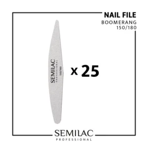 Semilac Professional Pakiet Pilników 25 szt. Boomerang 150/180