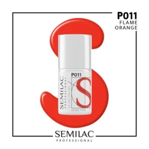 P011 Semilac Professional Lakier Hybrydowy Flame Orange 7ml