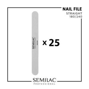 Semilac Professional Pakiet Pilników 25 szt. Prosty 180/240