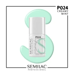 P024 Semilac Professional Lakier Hybrydowy Creamy Mint 7ml