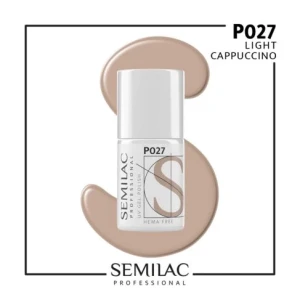 P027 Semilac Professional Lakier Hybrydowy Light Cappuccino 7ml