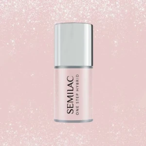 S259 Semilac One Step Hybrid 3w1 Naked Glitter Beige 5ml