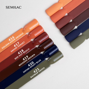 Kolekcja Semilac Into Her Nature (416, 417, 418, 419, 420, 421) - lakiery dostępne również osobno