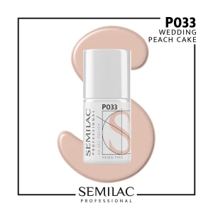 P033 Semilac Professional Lakier Hybrydowy Wedding Peach Cake 7 ml