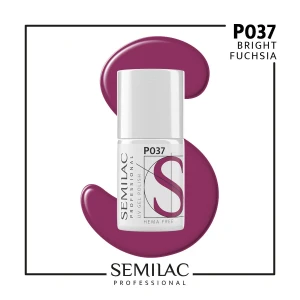P037 Semilac Professional Lakiery Hybrydowe Bright Fuchsia 7ml