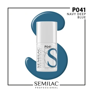 P041 Semilac Professional Lakier Hybrydowy Navy Deep Blue 7ml