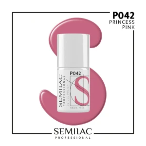 P042 Semilac Professional Lakier Hybrydowy Princess Pink 7ml