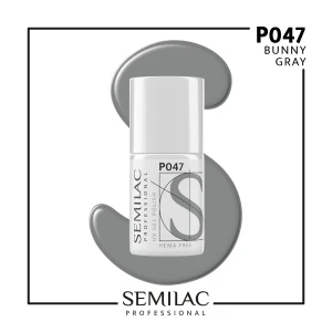 P047 Semilac Professional Lakier Hybrydowy Bunny Gray 7ml