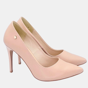 Szpilki capucino lico Zan Zara ,obcas 9,5 cm ,nosek szpic