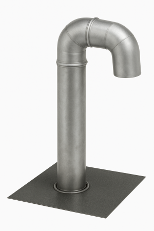 Przepust kablowy ze stali nierdzewnej z kołnierzem PVC Sikaplan Light Gray kolano stal nierdzewna Jual