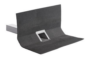JUAL Roof Qutlet Wpust dachowy poziomy przez attykę 95x56x 600 stalowy BIT