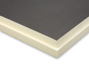 Płyty do termoizolacji dachów płaskich Bauder PIR FA z obustronną warstwą z folii aluminiowej, z frezem 2400x1200