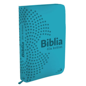 Biblia dla kobiet (wersja w etui zamykanym na zamek i złocenia) - turkusowa
