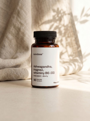 Sundose° Ashwagandha, Magnez, Witaminy B6 i D3