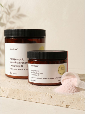 Sundose° Kolagen rybi do picia For Skin Anti-Aging° KRÓTKA DATA 01/10/2026 Jabłkowo-limonkowy