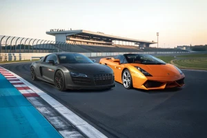 Jazda po torze Lamborghini Gallardo + Audi R8 V10